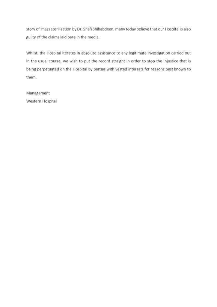 Alleged Kidney Racket Statement By Western Hospital 7th December 2022 Pages To Jpg 0003